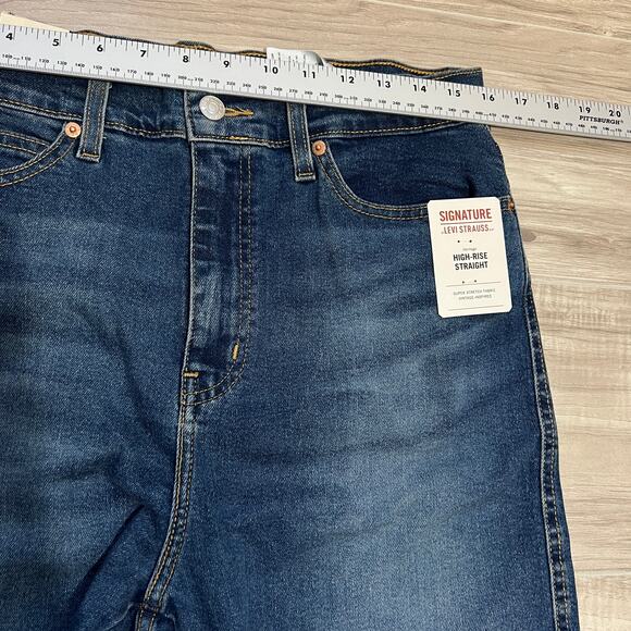 Levi Strauss Signature Women Heritage HighRise Straight VintageInspired Jeans 12 - Picture 3 of 12